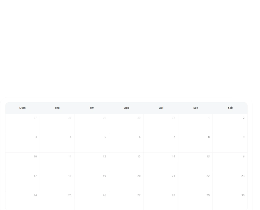 Calendário do Agenda Church